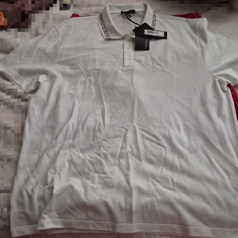 Versace Classic White Polo Shirt